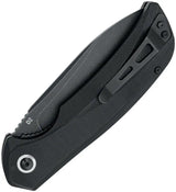 Black Fox Paradigma Linerlock Knife With D2 Drop Point Blade, 3.5in Black G10 Handle, Rugged EDC Ready by Black Fox
