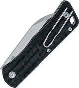 Black Fox Teeny Linerlock EDC Knife With D2 Satin Sheepsfoot Blade And Black G10 Handle Pocket Clip by Black Fox