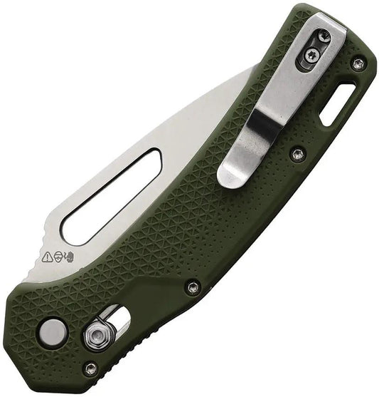 BlackFire Pivot Lock Green D2 Drop Point Folding Knife 4In Closed 3In Satin Blade For EDC Enthusiasts by BlackFire