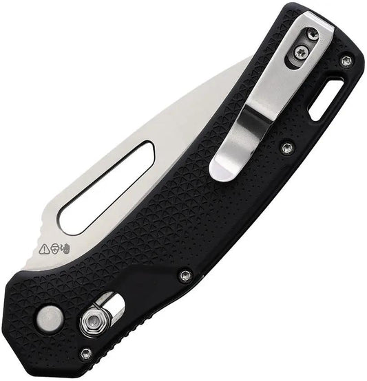 BlackFire Pivot Lock Tanto Folding Knife 3 Inch Satin D2 Blade Black Nylon Handle With Clip For EDC Enthusiasts by BlackFire