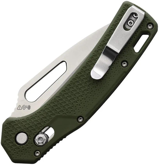 BlackFire Pivot Lock Tanto Knife Green 4in Closed 3in Satin D2 Blade Thumb Pull Pocket Clip for EDC Enthusiasts by BlackFire