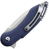 Begg Knives Mini Glimpse Linerlock EDC Knife D2 Satin Blade Gray G10 Extended Tang Lanyard Hole Pocket Clip by Begg Knives