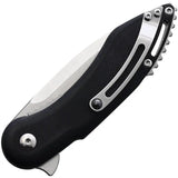 Begg Knives Mini Glimpse Liner Lock Black G10 EDC Pocket Knife with Lanyard Hole by Begg Knives
