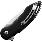 Begg Knives Mini Glimpse Liner Lock Black G10 EDC Knife With 3 Inch Satin D2 Blade by Begg Knives