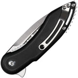 Begg Knives Mini Glimpse Liner Lock Black G10 EDC Knife With 3 Inch Satin D2 Blade by Begg Knives