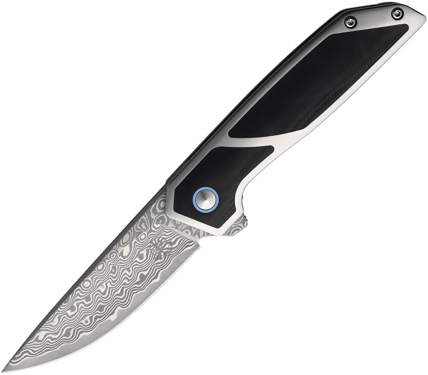Begg Knives Diamici Linerlock Damascus DIAMICI DAMASCUS BLK G10