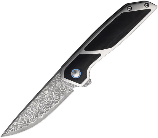 Begg Knives Diamici Linerlock Damascus DIAMICI DAMASCUS BLK G10