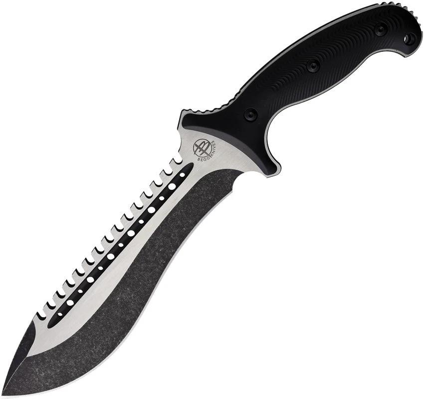 Begg Knives Bolo Fixed Blade Black BS210695 by Begg Knives