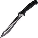 Begg Knives Bolo Fixed Blade Knife Sawback AUS 10A 8 Inch Blade Black Handle Durable Outdoor Survival Enthusiasts by Begg Knives