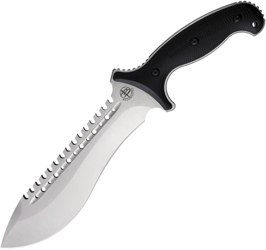 Begg Knives Bolo Fixed Blade Black/Satin BS210695 by Begg Knives