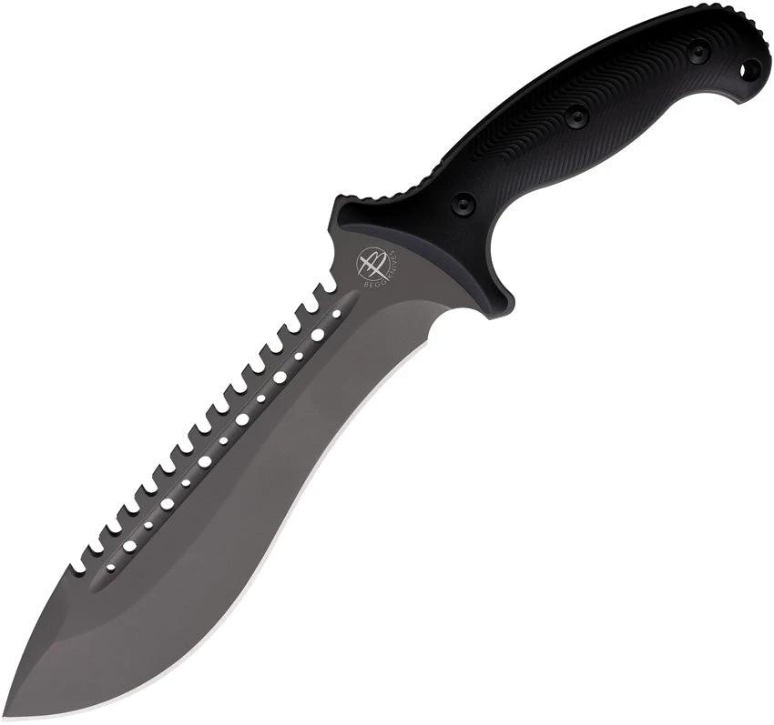Begg Knives Bolo Fixed Blade Gray BS210695 by Begg Knives