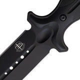 Begg Knives Filoso Dagger Black 6 Inch Double Edge 1095HC Blade Nylon Handle Sheath For Tactical Enthusiasts by Begg Knives