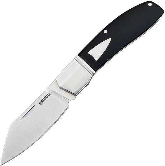 Begg Knives Slip Joint Sheepfoot Black G10 BG035 BZ011716L by Begg Knives