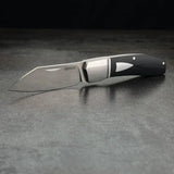 Begg Knives Slip Joint Sheepfoot BG035 Black G10 Handle 3In Satin 14C28N Blade EDC Storage Case Included by Begg Knives