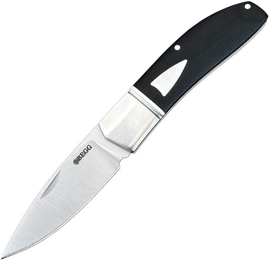 Begg Knives DP Slip Joint Black G10 BG037 BZ011721L by Begg Knives