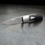 Begg Knives DP Slip Joint Pocket Knife Black G10 Handle 3in Satin Drop Point Blade 14C28N EDC by Begg Knives