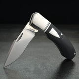Begg Knives Recurve Slip Joint Knife With Satin 14C28N Blade Black G10 Handle For EDC Enthusiasts by Begg Knives