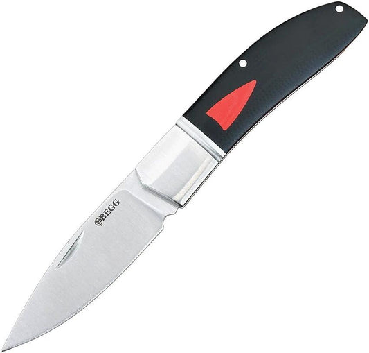 Begg Knives Black Widow Slip Joint BG040 BZ011715L by Begg Knives