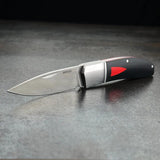Begg Knives Black Widow Slip Joint EDC Knife For Everyday Carry Premium 3 Inch Satin Blade 14C28N by Begg Knives