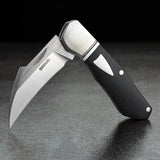 Begg Hawkbill Slip Joint Knife for EDC Premium 3 Inch Closed 14C28N Satin Blade G10 Handle by Begg Knives