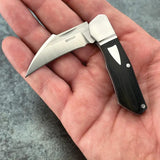 Begg Hawkbill Slip Joint Knife for EDC Premium 3 Inch Closed 14C28N Satin Blade G10 Handle by Begg Knives