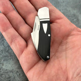 Begg Hawkbill Slip Joint Knife for EDC Premium 3 Inch Closed 14C28N Satin Blade G10 Handle by Begg Knives