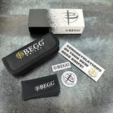 Begg Hawkbill Slip Joint Knife for EDC Premium 3 Inch Closed 14C28N Satin Blade G10 Handle by Begg Knives