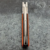 Begg Knives Mini Hunter Slip Joint EDC Pocket Knife With Satin 14C28N Blade Orange Black G10 by Begg Knives