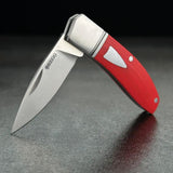 Begg Knives Mini Hunter Slip Joint Red G10 BG044 Premium EDC Knife With Satin 14C28N Sandvik Blade by Begg Knives