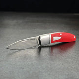 Begg Knives Mini Hunter Slip Joint Red G10 BG044 Premium EDC Knife With Satin 14C28N Sandvik Blade by Begg Knives