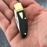 Begg Knives Mini Hunter Slip Joint Knife For EDC Enthusiasts Premium Black G10 Handle Satin 14C28N Blade by Begg Knives
