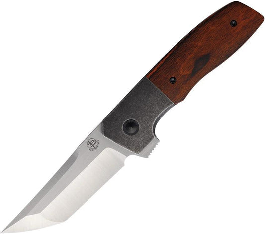 Begg Knives Seishin Bolster Lock Pakka BG053 SEISHIN SW BROWN PK WOOD by Begg Knives