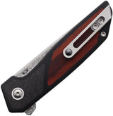 Begg Diamici Damascus Linerlock Knife 3 Inch Blade With G10 Inlay Extended Tang For EDC by Begg Knives