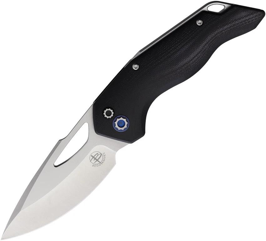 Begg Knives Galaxy Button Lock Blk BG058 GALAXY BLACK WITH CRYO by Begg Knives
