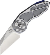 Begg Knives Micro Burst Button Lock Gray MICRO BURST CHECKERED GREY by Begg Knives