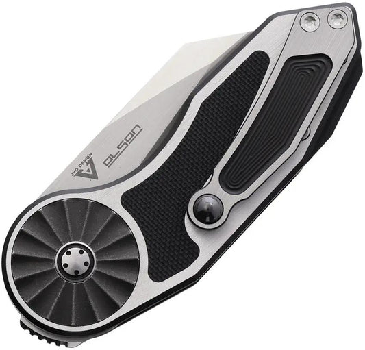 Begg Knives Micro Burst Button Lock Rose Rosette Premium EDC Knife VG10 Wharncliffe Blade G10 Inlay by Begg Knives