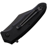 Blackhawk Be Wharned Linerlock Assisted Opening Knife D2 Wharncliffe Blade Black DLC G10 For EDC Fans by Blackhawk