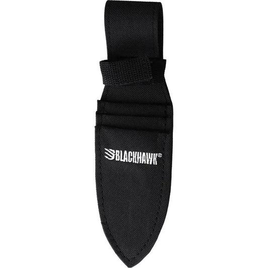 Blackhawk Direct Hit Throwing Knife Set For Tactical Enthusiasts Black Oxide Double Edge Full Tang Lanyard Belt Sheath by Blackhawk