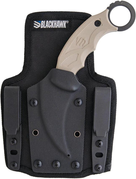 Blackhawk Garra Karambit 3 Linerlock Tactical Knife With DLC D2 Tool Steel Blade And Tan G10 Handle by Blackhawk