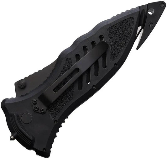 Blackhawk CQD Large Button Lock Knife With D2 Tool Steel Blade Belt Cutter Glass Breaker For Tactical Pros by Blackhawk