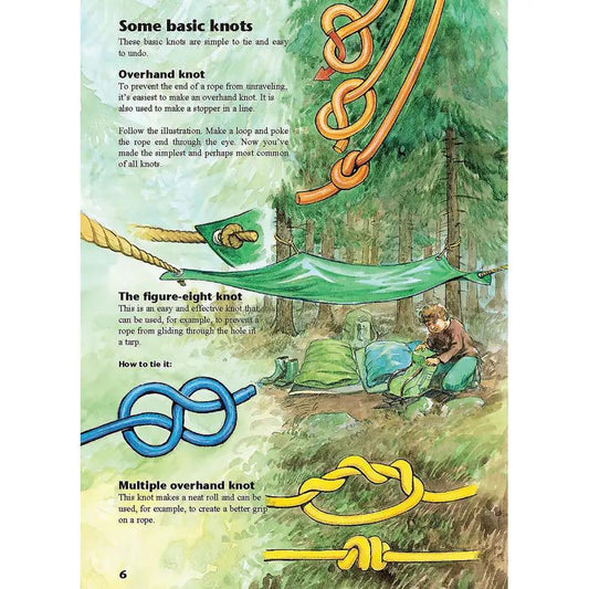 My First Book Of Knots Illustrated Step By Step Beginner Guide For Fishing Camping And Crafts by Books