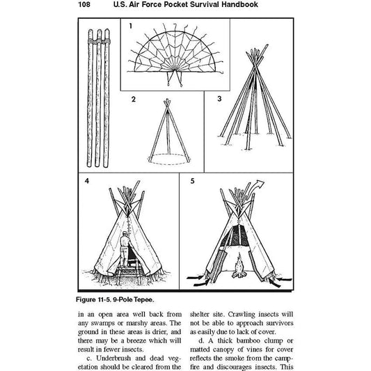 US Air Force Pocket Survival Handbook By Jay McCullough For Cadets And Outdoor Adventurers by Books