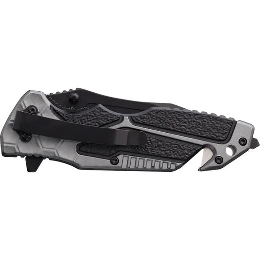 United Cutlery Rampage Tactical Linerlock BK6494 Knife - Compact EDC Blade With 3.5 Inch Black Tanto by United Cutlery