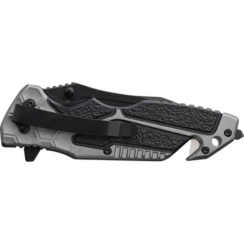 United Cutlery Rampage Tactical Linerlock BK6494 Knife - Compact EDC Blade With 3.5 Inch Black Tanto by United Cutlery