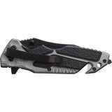United Cutlery Rampage Tactical Linerlock BK6494 Knife - Compact EDC Blade With 3.5 Inch Black Tanto by United Cutlery