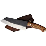 BenJahmin Camp Cleaver BK-A028 7 Inch Stainless Blade Full Tang Outdoor Knife With Leather Belt Sheath For Campers by BenJahmin Knives