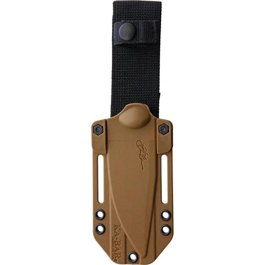 Becker BK18 Harpoon Knife Full Tang 4.5in 1095 Crovan Steel Brown Powder Coat Kydex Sheath For Outdoor Enthusiasts by Becker