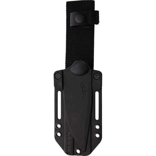 Becker Nessmuk Fixed Blade Knife 1095 CroVan Steel Black Finish Full Tang Ultramid Handle Outdoor Survival Belt Sheath by Becker