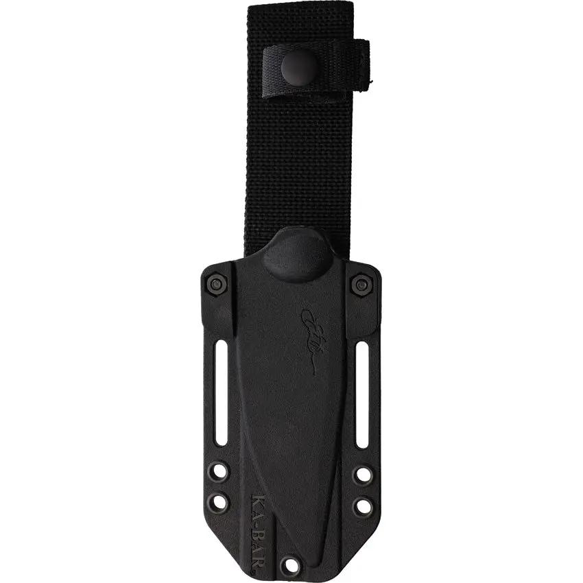 Becker Nessmuk Fixed Blade Knife 1095 CroVan Steel Black Finish Full Tang Ultramid Handle Outdoor Survival Belt Sheath by Becker