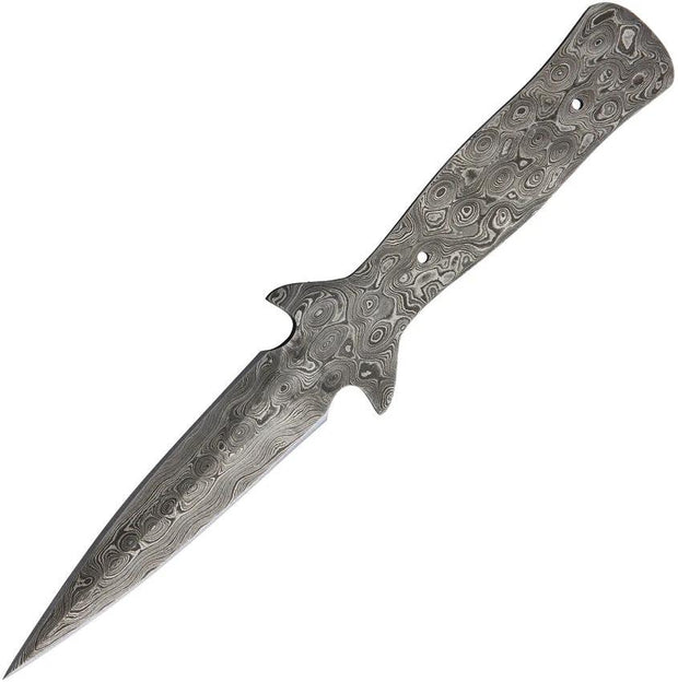 Knifemaking Knife Blade Boot Knife SM-APR-BL7 DAMASCUS by Knifemaking